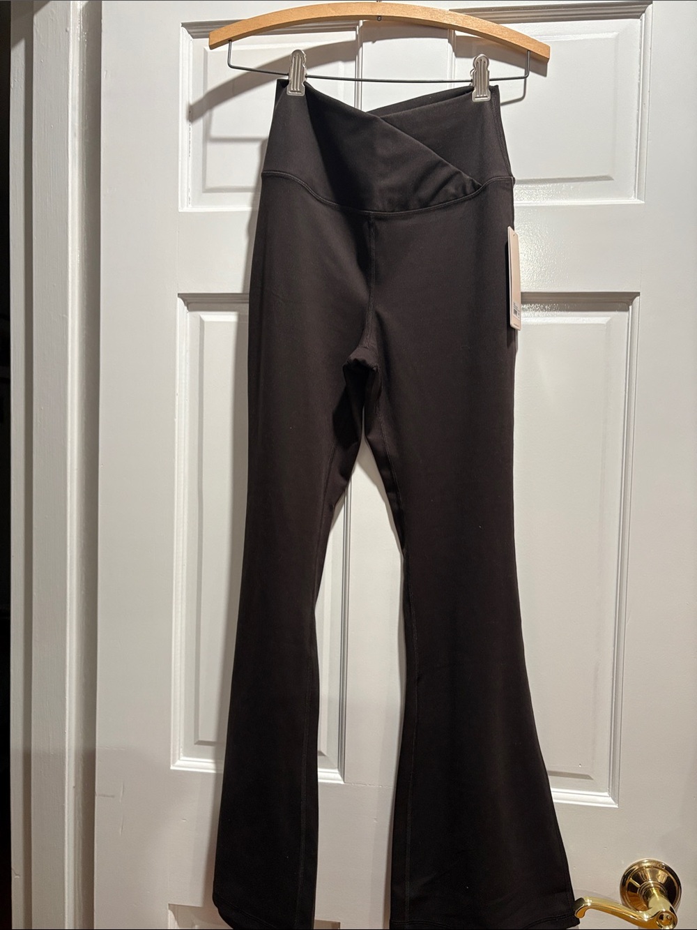 Yogalicious Brown Flared V-Waist Leggings